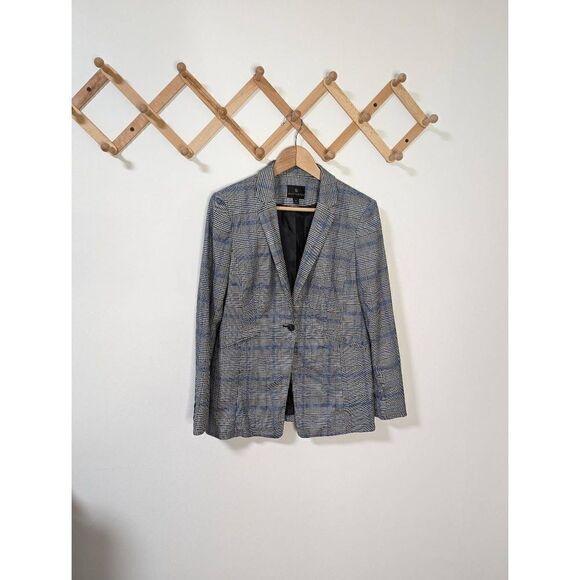 Worthington Women's Plaid Single Button Blazer Jacket - Size M - Picture 1 of 9